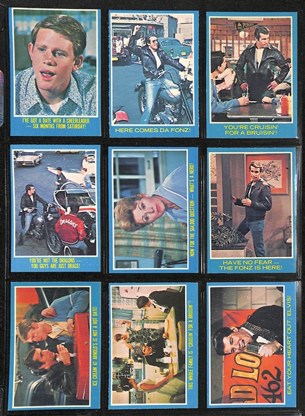 1976 Topps Happy Days Complete Set of (44) Cards & 2001 U.S. Presidential Pocket Knife Set of 43 with Case Presidents Washington to Bush In Original Briefcase