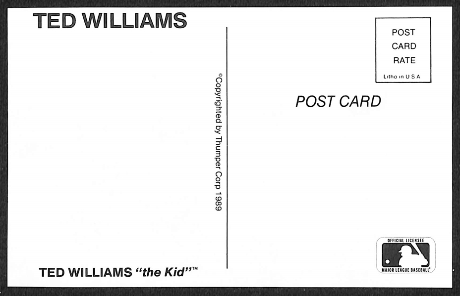 Ted Williams Signed Family Collection 5.5x 8.5 Print (JSA Auction Letter)