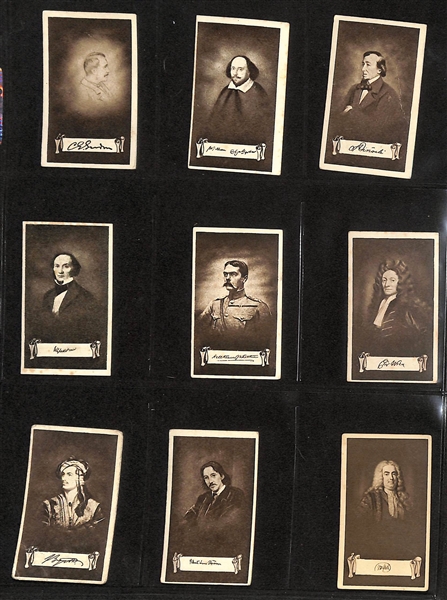 Lot of (4) 1912-1937 Cigarette Card Non-Sport Sets - British & World Famous Figures