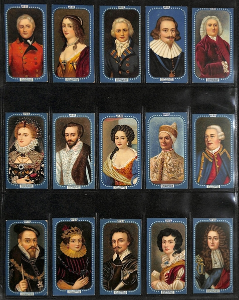 Lot of (4) 1912-1937 Cigarette Card Non-Sport Sets - British & World Famous Figures