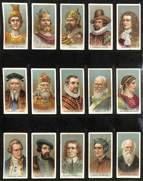 Lot of (5) 1905-1927 Cigarette Card Non-Sport Sets - World Figures