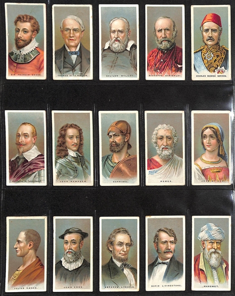 Lot of (5) 1905-1927 Cigarette Card Non-Sport Sets - World Figures