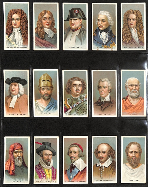 Lot of (5) 1905-1927 Cigarette Card Non-Sport Sets - World Figures