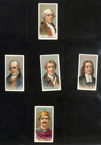 Lot of (5) 1905-1927 Cigarette Card Non-Sport Sets - World Figures