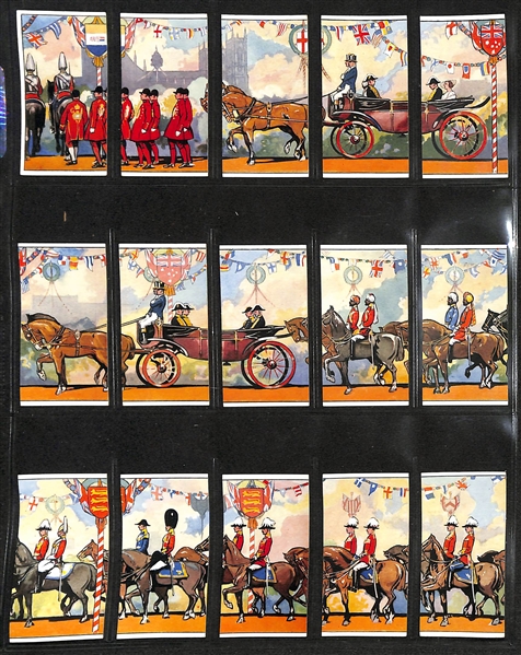 Lot of (6) 1911-1939 Cigarette Card Non-Sport Sets - British Royalty