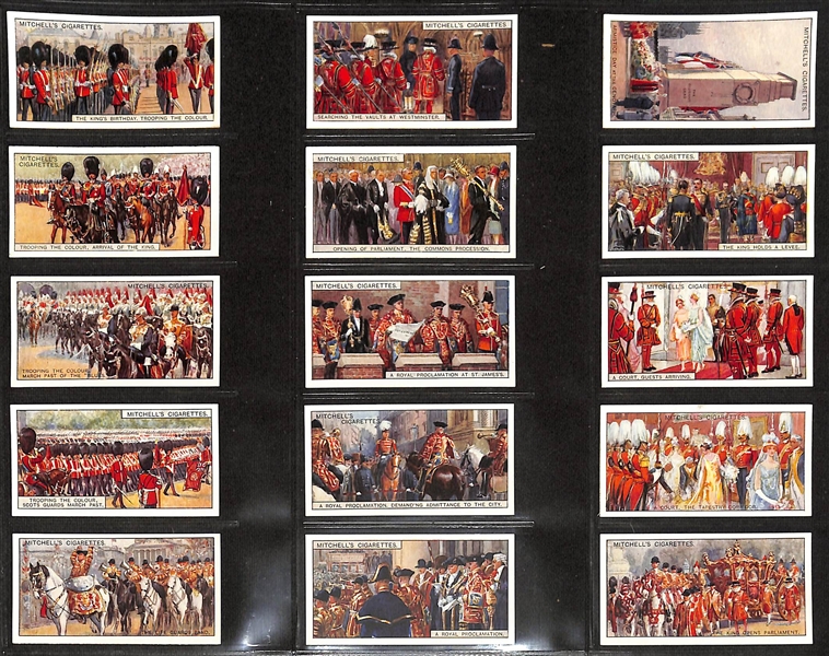 Lot of (6) 1911-1939 Cigarette Card Non-Sport Sets - British Royalty