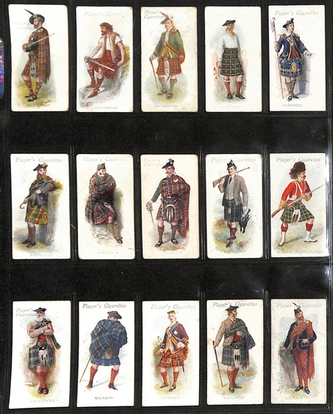 Lot of (7) 1908-1937 Cigarette Card Non-Sport Sets - Military Uniforms & Costumes