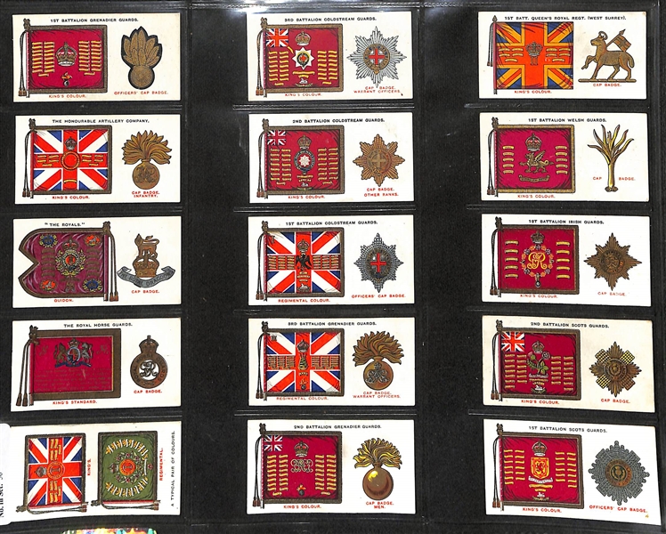 Lot of (5) 1924-1940 Cigarette Card Non-Sport Sets - Royal Artifacts, Medals, & Badges