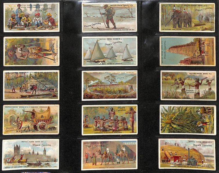 Lot of (6) 1904-1934 Cigarette Card Non-Sport Sets - British Empire Territories & Buildings
