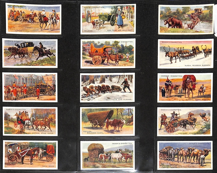 Lot of (6) 1904-1934 Cigarette Card Non-Sport Sets - British Empire Territories & Buildings