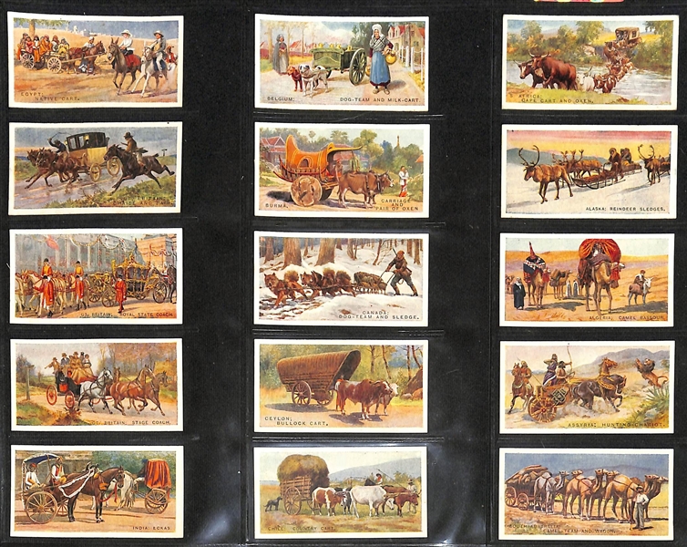 Lot of (6) 1904-1934 Cigarette Card Non-Sport Sets - British Empire Territories & Buildings