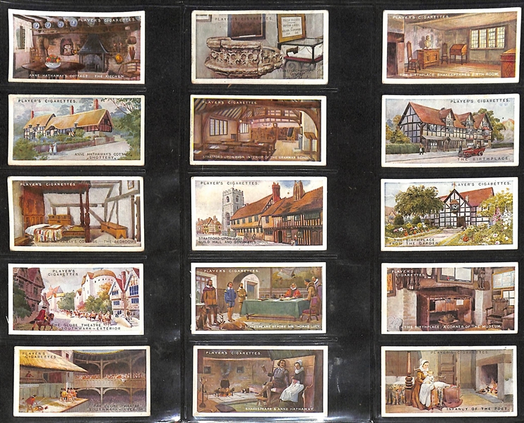 Lot of (6) 1904-1934 Cigarette Card Non-Sport Sets - British Empire Territories & Buildings