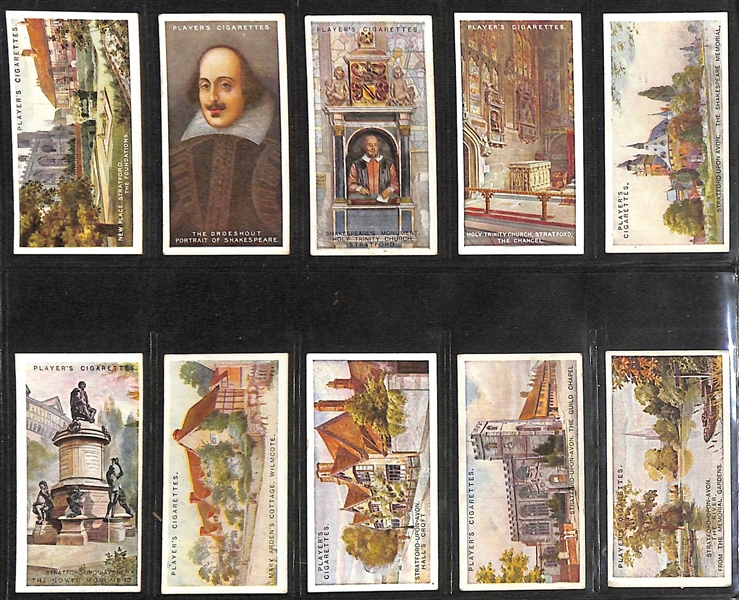 Lot of (6) 1904-1934 Cigarette Card Non-Sport Sets - British Empire Territories & Buildings