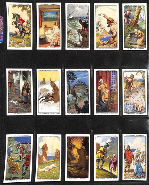  Lot of (5) 1905-1939 Cigarette Card Non-Sport Sets - British Legends, War Incidents, & Naval/Sea Adventures