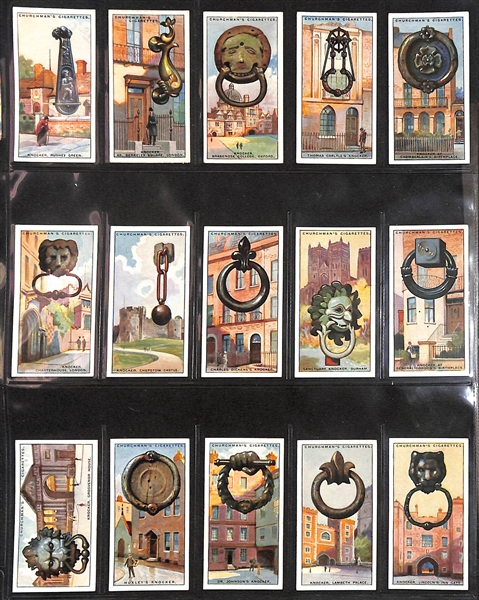  Lot of (5) 1909-1939 Cigarette Card Non-Sport Sets - British Castles, Cathedrals, & Gateways