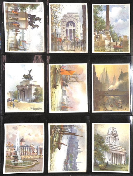  Lot of (5) 1924-1939 Cigarette Card Non-Sport Sets - British Scenes & Places