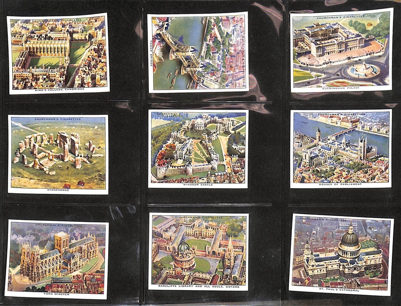  Lot of (5) 1924-1939 Cigarette Card Non-Sport Sets - British Scenes & Places