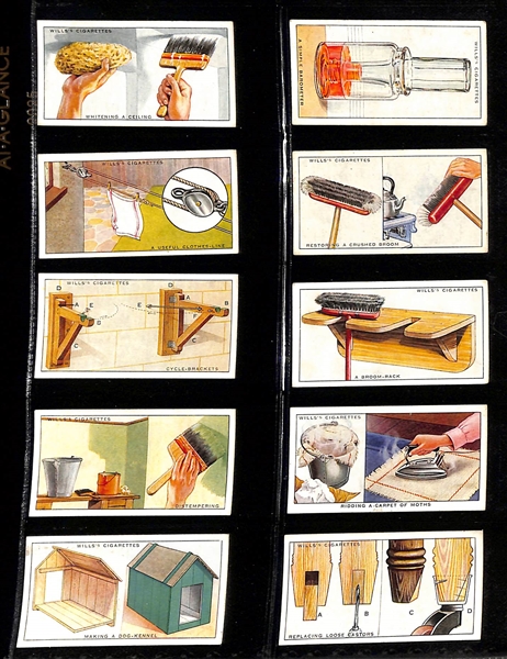  Lot of (5) 1924-1939 Cigarette Card Non-Sport Sets - Boy Scouts, First Aid, Instruments & Household/Garden Hints