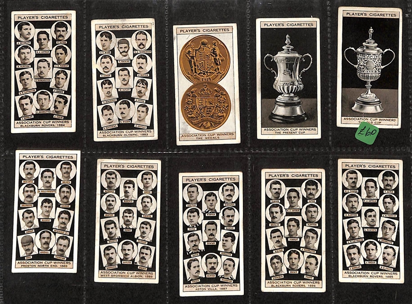 Lot of (6) 1913-1939 Cigarette Card Non-Sport Sets - Wrestling & Footballers