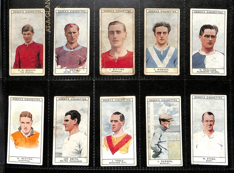 Lot of (6) 1913-1939 Cigarette Card Non-Sport Sets - Wrestling & Footballers