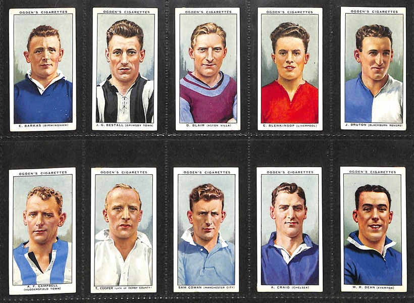 Lot of (6) 1913-1939 Cigarette Card Non-Sport Sets - Wrestling & Footballers