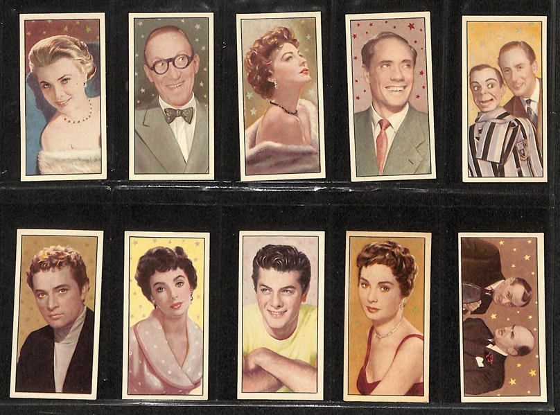 Lot of (5) 1934-1955 Cigarette Card Non-Sport Sets - Movie & TV Stars