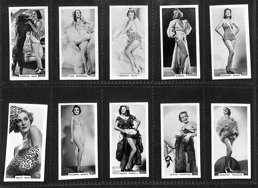 Lot of (5) 1934-1955 Cigarette Card Non-Sport Sets - Movie & TV Stars
