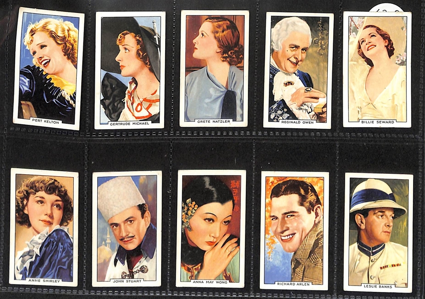 Lot of (5) 1934-1955 Cigarette Card Non-Sport Sets - Movie & TV Stars