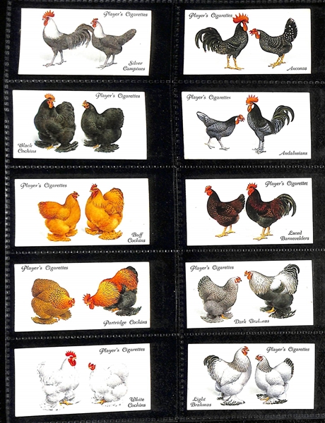 Lot of (8) 1905-1938 Cigarette Card Non-Sport Sets - Fish, Birds & Butterflies