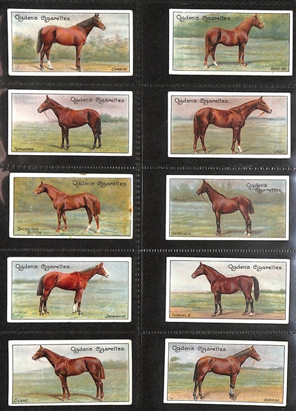 Lot of (6) 1907-1939 Cigarette Card Non-Sport Sets - Dogs, Horses, & Mammals