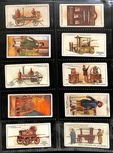 Lot of (6) 1910-1939 Cigarette Card Non-Sport Sets - Aviation, Cycling & Racing