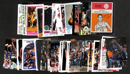 Lot of (53) Signed Basketball Cards w. Bailey Howell, (2) George Karl, (2) Kenny Anderson, + (JSA Auction Letter)