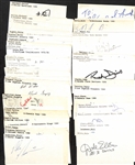 Lot of (105+) Signed Basketball Index Cards w. Dale Ellis, Bill Laimbeer, Eddie Jones, Andrew Toney, + (JSA Auction Letter)