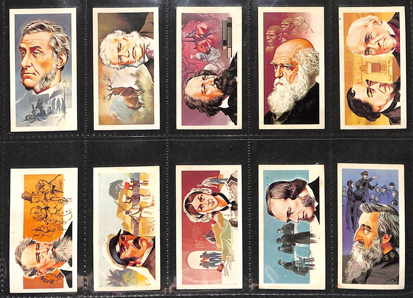 Lot of (5) 1912-1969 Cigarette Card Non-Sport Sets - Famous People