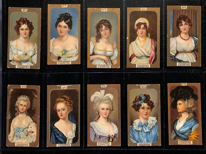 Lot of (5) 1912-1969 Cigarette Card Non-Sport Sets - Famous People