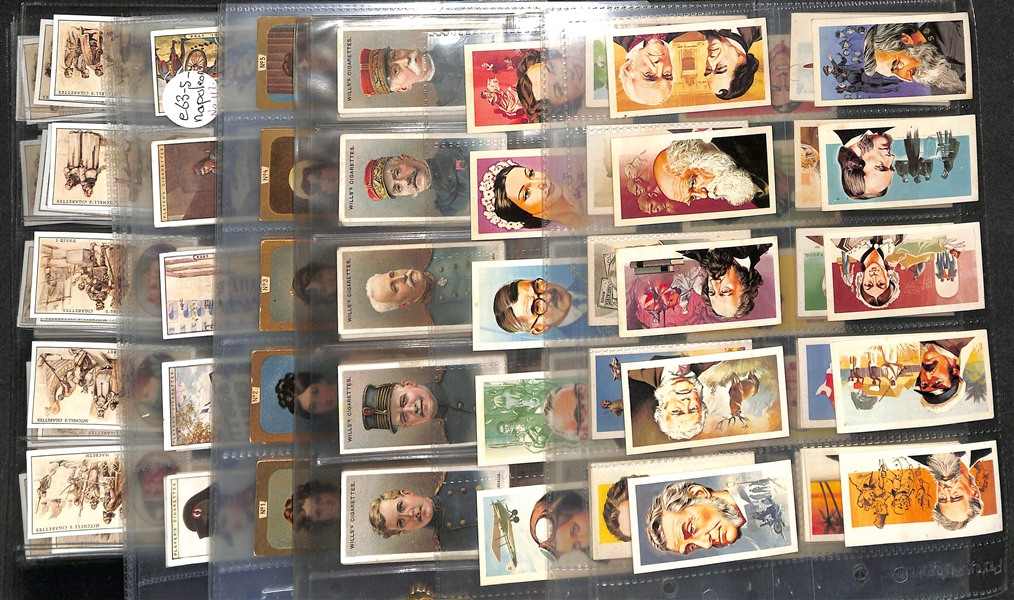 Lot of (5) 1912-1969 Cigarette Card Non-Sport Sets - Famous People