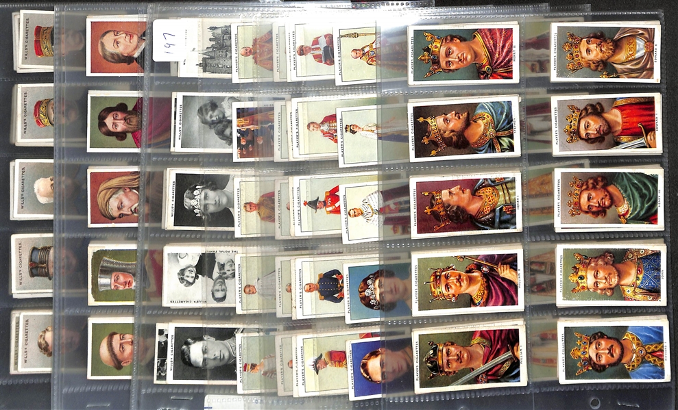 Lot of (5) 1917-1937 Cigarette Card Non-Sport Sets - British Royalty & Famous People
