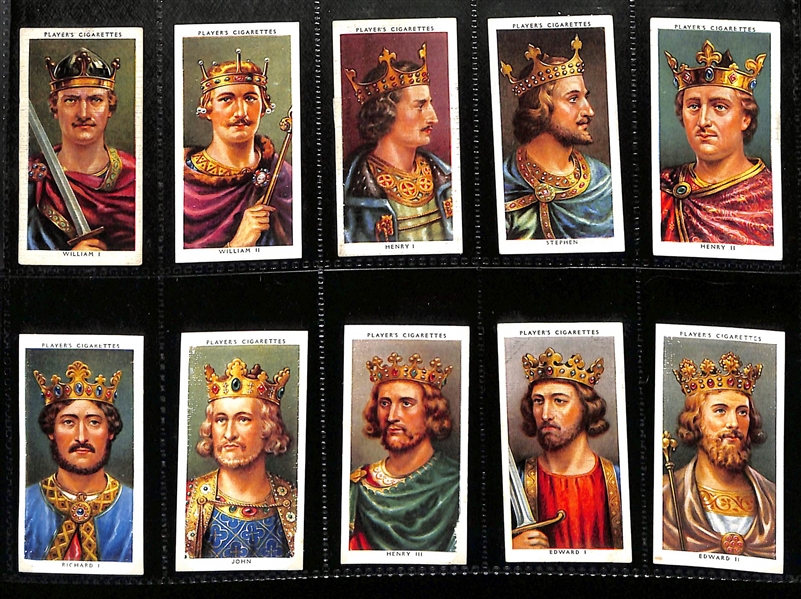 Lot of (5) 1917-1937 Cigarette Card Non-Sport Sets - British Royalty & Famous People