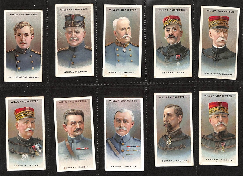 Lot of (5) 1917-1937 Cigarette Card Non-Sport Sets - British Royalty & Famous People