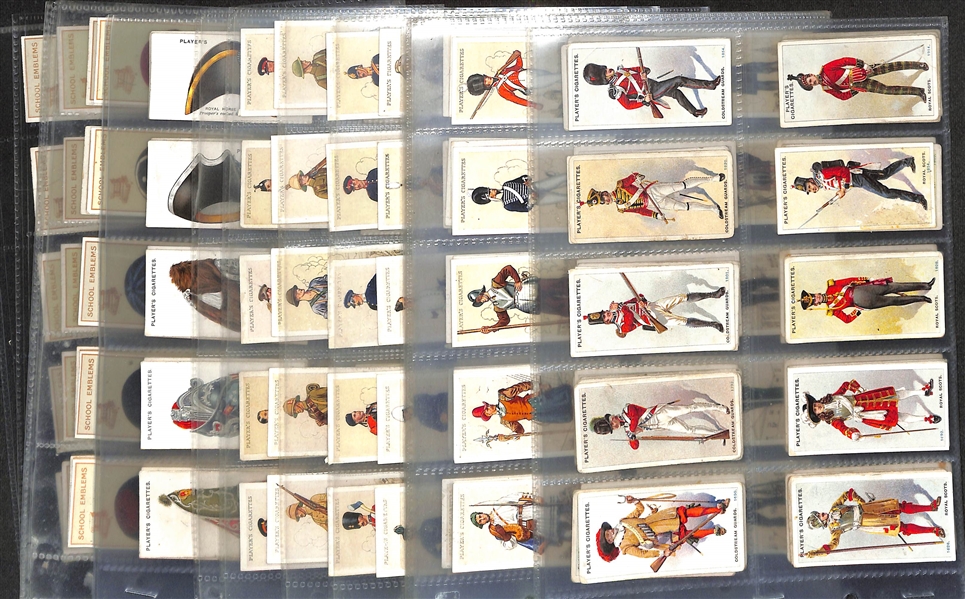 Lot of (5) 1914-1939 Cigarette Card Non-Sport Sets - Military Uniforms 