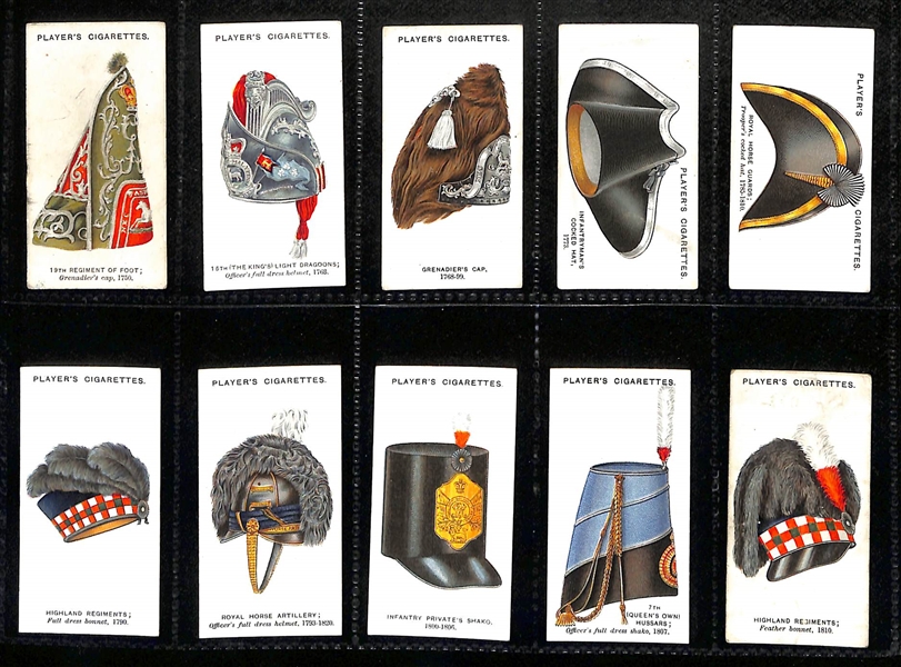 Lot of (5) 1914-1939 Cigarette Card Non-Sport Sets - Military Uniforms 
