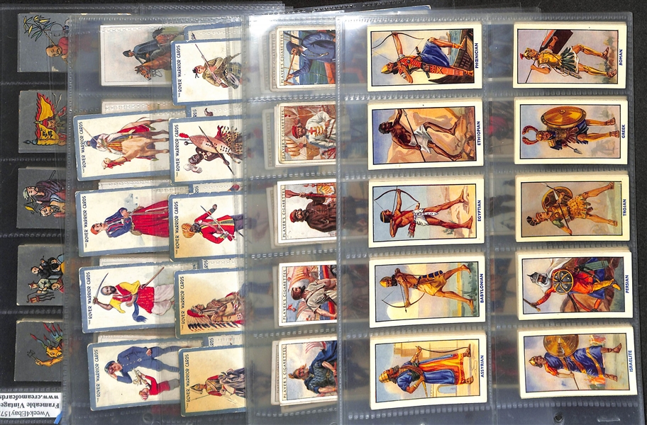Lot of (5) 1913-1938 Cigarette Card Non-Sport Sets - Ancient to Modern Uniforms