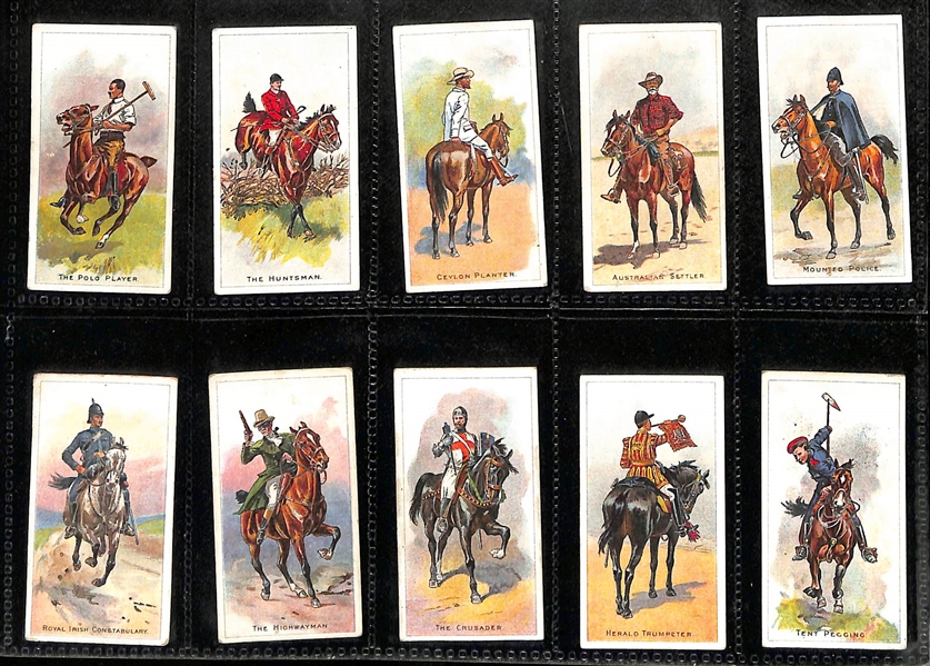 Lot of (5) 1913-1938 Cigarette Card Non-Sport Sets - Ancient to Modern Uniforms