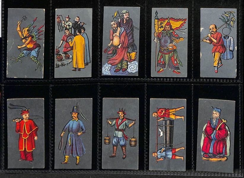 Lot of (5) 1913-1938 Cigarette Card Non-Sport Sets - Ancient to Modern Uniforms