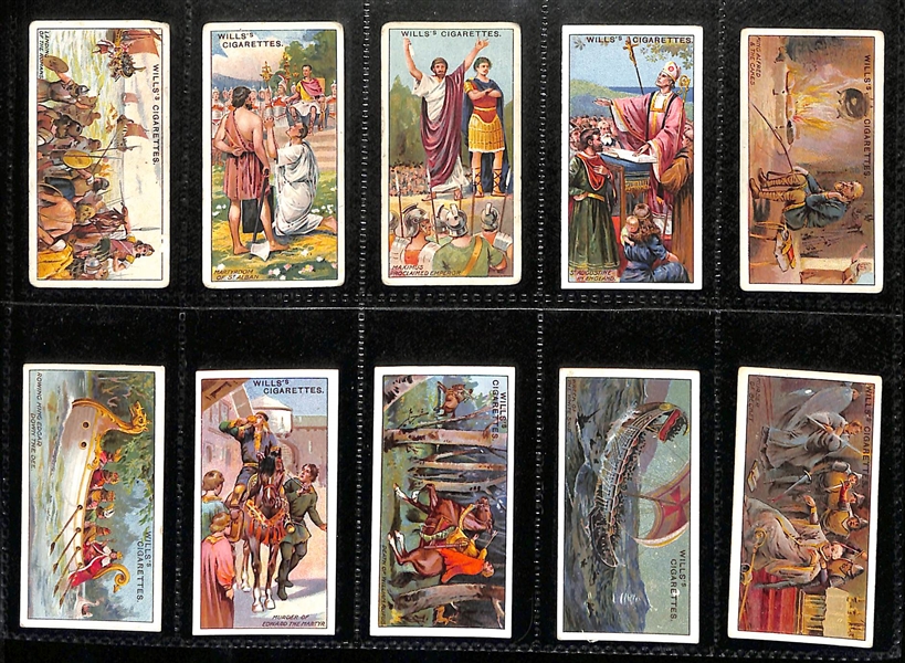 Lot of (6) 1910-1939 Cigarette Card Non-Sport Sets - Military Themed