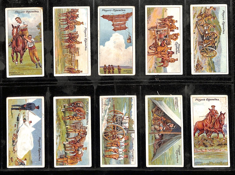 Lot of (6) 1910-1939 Cigarette Card Non-Sport Sets - Military Themed