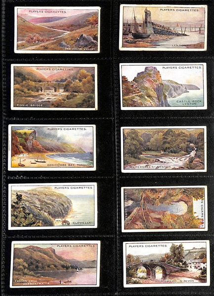 Lot of (5) 1917-1939 Cigarette Card Non-Sport Sets - Buildings, Bridges & Scenery