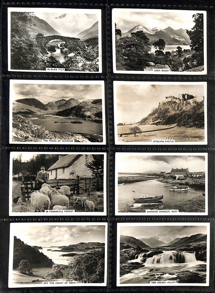 Lot of (5) 1917-1939 Cigarette Card Non-Sport Sets - Buildings, Bridges & Scenery