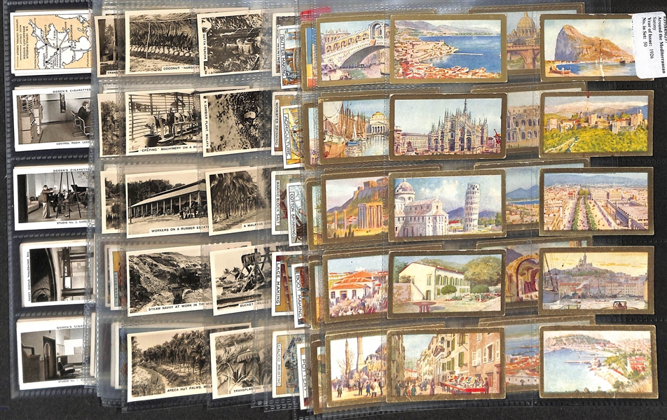 Lot of (5) 1913-1935 Cigarette Card Non-Sport Sets - World Industries & Broadcasting