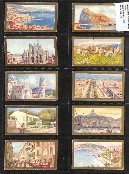 Lot of (5) 1913-1935 Cigarette Card Non-Sport Sets - World Industries & Broadcasting